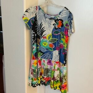 Jams World Multicolor Floral Scoop Neck Tunic